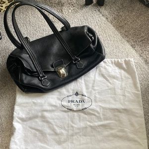 BEAUTIFUL GENUINE Prada Black Leather Handbag
